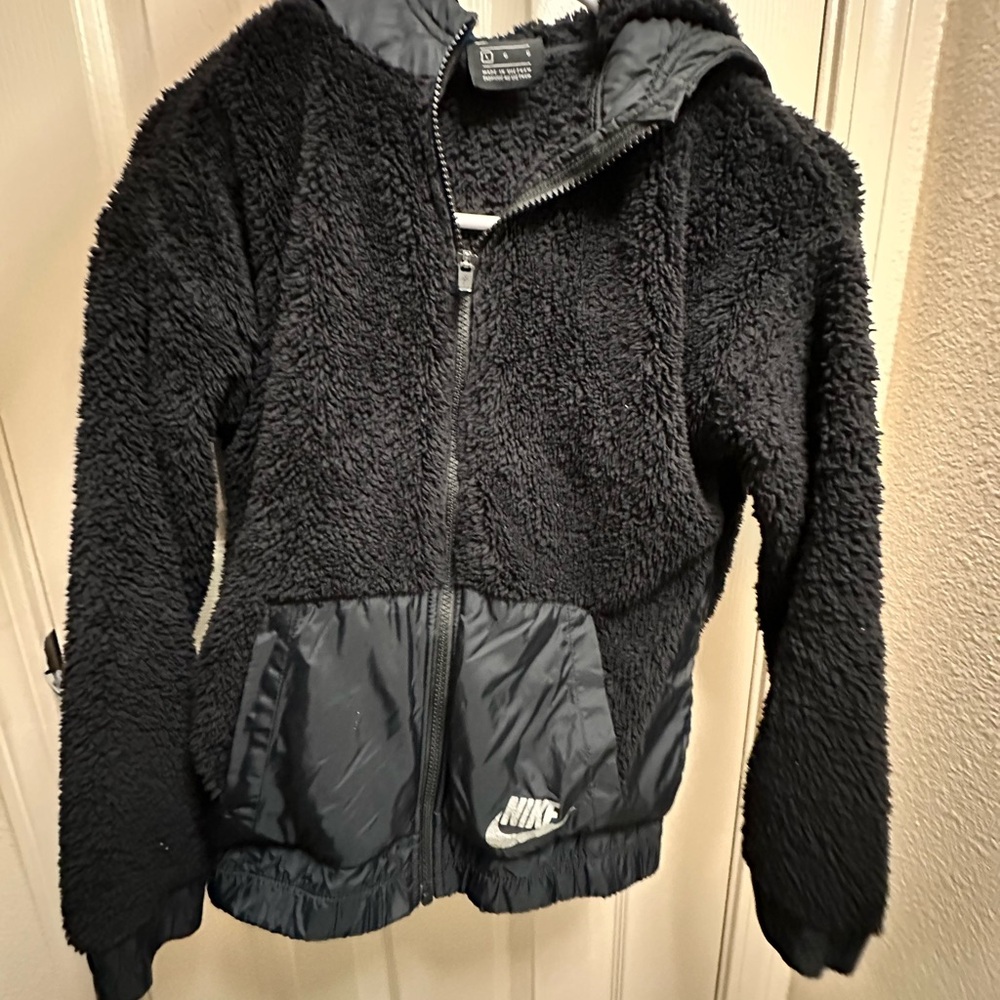 Nike Kids Black Fleece Jacket